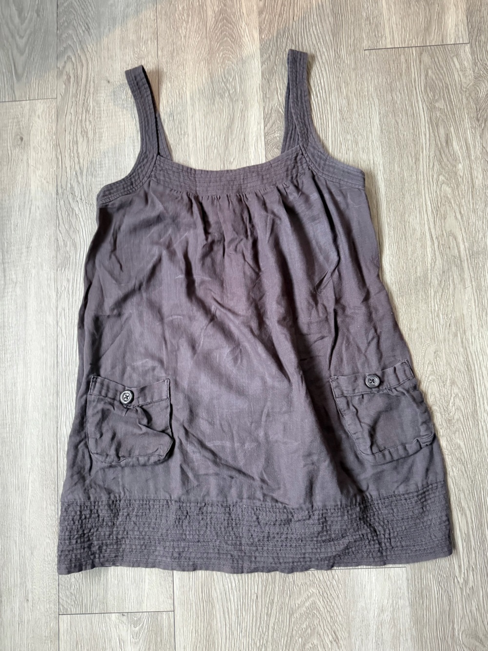 Ruched Grey y2k Tank Top